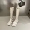 Botas de Caballero de Caña Alta Elásticas Estilo Coreano Botas Largas para Personas Bajas Botas Largas Estilo Británico Nuevo Estilo Adelgazantes Modernas Temporada Otoño/Invierno Aumentan la Altura