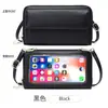 Nueva pantalla táctil RFID antirrobo función de cepillado billetera multifuncional simple moda tendencia bolso de hombro cruzado para teléfono