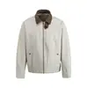 Ropa Vintage Yidao 2026 Otoño Nuevo Estilo Japonés Cuello Simple de Color Contrastante Chaqueta de Caza para Hombre Estilo Old Money Abrigo de Trabajo