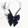Corbata Azul a Rayas Estilo Japonés para Camisas, Patrón Perezoso Estilo Universitario Jk, Pajarita Anudada a Mano para Mujer, Dk para Hombre