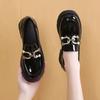 Mocasines para Mujer 2025 Otoño Suela Gruesa Estilo Japonés Pequeño Zapatos Pequeños de Cuero Estilo Británico Estilo Preppy Zapatos sin Cordones