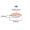 Plata esterlina s925 chapada en oro brillante redondo clip collar de perlas pulsera cierre cadena diy clip ajustable fijo