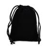 Fabricante de Sacola de Veludo Personalizada Cordão Personalizado Cordão Bolso com Aba Calças Flocagem Preto Embalagem de Joias Sacola de Veludo Atacado Logotipo Estampado