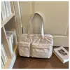 2026 Nueva Bolsa de Viaje de Gran Capacidad Bolsa Casual Ligera para Fitness Bolso Tote de Lona Simple para Mujer Bolso Cruzado Simple para Hombro