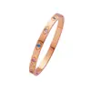 Pulsera de Acero Inoxidable para Mujer de Joyería Transfronteriza, No se Desvanece, Moderna, Lujo Ligero, de Nicho, Circonita Estrellada, Pulsera de Acero de Titanio para Mujer