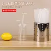 Canudo Espesso Descartável Embalado Individualmente Canudo Grande Plástico de Grau Alimentício Canudo Colorido Transparente para Lojas de Chá com Leite Uso Comercial