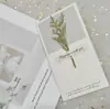 Cartões de Cumprimentos com Flores Secas de Natal, Cartões de Aniversário de Ano Novo, Lembrancinhas, Cartões para o Dia do Professor e Dia de Ação de Graças, Cartões de Dia dos Namorados, Cartões de Cumprimentos com Flores Secas