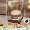Taburete con Ruedas Giratorias para Uso Doméstico, Taburete Bajo con Ruedas, Silla Pequeña Infantil, Taburete para Sofá de Sala de Estar, Taburete para Cambiarse los Zapatos, Taburete Redondo para Abrir Paquetes