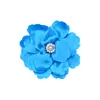 Novo tecido de cetim Flor de Diamante Pérola núcleo de flor onda florzinha diy acessórios de cabelo feitos à mão adorno de cabeça sapatos chapéu acessórios