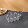 Cesta para Batatas Fritas Cesta para Salgadinhos Aço Inoxidável Criativo Frango Frito Comida Frita Asas de Frango Prato de Coxa Recipiente de Prato Bar Restaurante