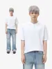 MTLCLOTHES Ropa para Hombre Estilo Coreano Cuello Henry Algodón Puro Suéter Sencillo Versátil Para el Trabajo Holgada Chaqueta de Manga Corta Moderna