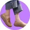 Sapatos Casuais, Sapatos Femininos de Couro Macio com Solado Grosso, Novos Estilos de Mocasins Femininos para Primavera e Outono, Sapatos de Balanço Slip-On