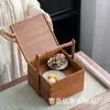 Caixa de Armazenamento Portátil de Bambu Caixa de Presente para Bolo da Lua de Meio Outono Caixa de Armazenamento de Chá para Cerimônia do Chá de Mesa Caixa de Presente para o Festival do Barco-Dragão e Meio Outono
