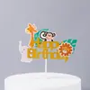 Día del Niño Repostería Animales Jirafa Elefante Rey León León Mesa de Postres Pastel de Cumpleaños Decoración Adornos