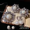 Yuji aretes de copo de nieve colorido Gema Perla lágrimas de sirena cuentas de concha de mar profundo broche de perla Flor Oro Atardecer