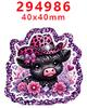 Accesorios Acrílicos de Dibujos Animados con Purpurina Transfronterizos Accesorios para Joyería DIY de Resina Parche Pasador Pasador Gt-Z-294655