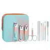 Set completo de cortaúñas del fabricante para uso doméstico, que incluye cortaúñas, cortacutículas y limpiadores de oídos, un set de herramientas de belleza con logotipo personalizable