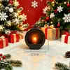 Luz Nocturna de Chimenea Redonda Retro LED Luz de Vela Electrónica Lámpara Portátil Luz de Atmósfera Decorativa Regalo Adorno de Escritorio