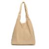 Bolso de Cubo de Pana de Color Sólido de Gran Capacidad Nuevo a la Moda para Desplazamientos Simple Terciopelo Hombro Axila Bolso Tote para Mujer