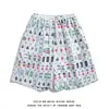 Calças masculinas divertidas 2025 Novos shorts masculinos de verão de secagem rápida Calças de Mahjong Calças da moda da Fried Street