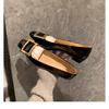 Zapatos planos de tacón grueso y punta cuadrada poco profunda para mujer, versátiles y elegantes, estilo de celebridad de internet, elegancia francesa, tacones altos con hebilla cuadrada metálica