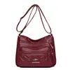 Bolso de piel suave para mujer 2026 modelo nuevo bolso cuadrado pequeño bolso cruzado bolso de hombro para madres de mediana edad nuevo bolso de moda versátil