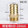 Pagode de cobre couro tubo de cachimbo tubo de água Junta verde bocal de saída bocal externo seda cabeça de bambu cânula 6mm8mm10mm12mm