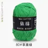 Hilo de Algodón de Leche de 4 Hebras para Bebé para Tejer Bufanda a Mano, Ovillo de Hilo Medio Grueso, Manta, Hilo para Crochet DIY, Kit de Materiales para Tejer Hecho a Mano