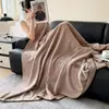 Manta multifuncional de imitación cachemir de doble cara, manta de sofá, manta para siestas, manta tipo chal, chal para aire acondicionado, apta para todas las estaciones