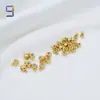 Pacote de ouro 14K cobre de alta cor contas redondas de silicone com contas penduradas materiais para joias DIY feitas à mão multicolor opcional