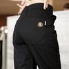 Pantalones de hombre otoño e invierno resistentes al desgaste peto de alta elasticidad pantalones rectos de hombre 2024 nuevos pantalones casuales ajustados para hombre