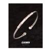 Pulseira de bambu estilo chinês retrô retrô feminina nicho prata tailandesa simples moda torção criativa aberta pulseira atacado