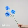 Flores artificiales de rosa, ramo de flores falsas de plástico de alta gama para el Día de San Valentín, decoración del hogar, arreglo floral decorativo para sala de estar y mesa de comedor