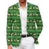 Novo Terno Masculino de Natal Comércio Exterior Transfronteiriço Amazon Jaqueta de Terno Estampada Moda Masculina Terno Estilo Britânico