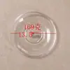 Platos Transparentes Gruesos de Vidrio al por Mayor, Material Blanco, Platos Redondos para Bocadillos, Pequeños Platos Creativos Versátiles para Café