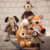 Muñeco de Animal del Bosque Jirafa Elefante León Mono Perro Tigre Actividad Regalo Cumpleaños de Niños Juguete de Peluche