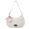 Bolsa Transversal Casual para Estudantes, Novo Estilo Transfronteiriço, Bolsa Simples e Fashion para o Dia a Dia de Mulheres, Versátil Bolsa de Ombro Único em Tecido Oxford Formato Bolinho