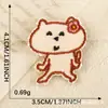 Pegatinas Bordadas, Serie Divertida de Animales, Creativas de Dibujos Animados para Maletas, Fundas de Teléfono Móvil, Accesorios, Accesorios DIY para Cuaderno de Manos, Pegatinas de Tela