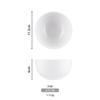 Tazón pequeño de melamina, blanco, de imitación de porcelana, de plástico, para uso comercial, autoservicio, comida rápida, olla caliente, restaurante, vajilla, tazón para condimentos, tazón para gachas, tazón para arroz, tazón para sopa
