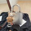 Bolso de Cubo Textil de Mano Moda 2025 Primavera Nuevo Moderno Simple Casual Combinable Bolso de Hombro Nicho Bandolera