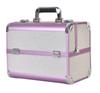 Punto de Fábrica 740 Estuche de Cosméticos Profesional Portátil Estuche de Cosméticos de Dos Niveles Grande Estuche para Uñas Estuche de Aluminio