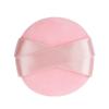 Almofada de Veludo Cristal com Fita Dupla Transfronteiriça Portátil para Uso Seco e Úmido Pó Compacto Redondo para Contorno Cosméticos Suave como Seda