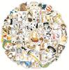 250 lindas pegatinas de gato de tinta para computadora, casco, equipaje, cuenta de mano, pegatinas para teléfono móvil, pegatinas de gatos