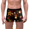 Comercio transfronterizo Ropa interior estampada para hombre de Navidad Europa y Estados Unidos nuevos cómodos transpirables de seda de leche boxers de cintura