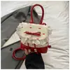 Bolsa de Mão Pequena Fashion Estilo Coreano Estilo Menina 2025 Nova Renda de Alto Valor Mochila Casual