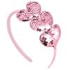 Diadema Nueva Dulce Brillante de Corazón Diadema Creativa para Niños Accesorios de Joyería para Vacaciones Adorno para la Cabeza de Tela