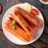 Comida Halal Núremberg carne de res pimienta negra salchicha a la parrilla carne pura salchicha a la parrilla en piedra volcánica hot dog original salchicha auténtica