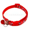 Coleira para animal de estimação com fivela colorida e sino, coleira multicolorida para cachorro anti-perda, gato, cachorro pequeno, geral, direto da fábrica, atacado