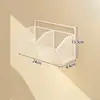 Prateleira de parede sem furos para quartos de dormitório, organizador de armazenamento de lanches de cabeceira para quarto de estudante, suporte de cesta de parede