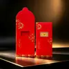 Lingote de Oro del Año de la Oveja sobre Rojo - Un Regalo Festivo y Propicio para el Año Nuevo Chino para Personas Mayores, un Sobre Rojo Tradicional Chino, un Recuerdo Festivo